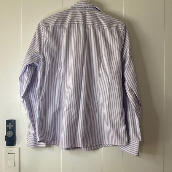 LANDS End 100% Cotton women's long sleeve no iron pinpoint Oxford shirt - Picture 4 of 5